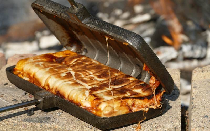 How to Amazing Make Pie Iron Pizza: The Campfire Calzone - Beyond