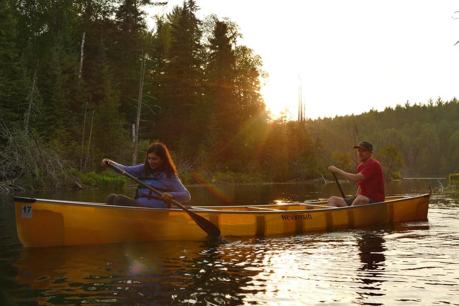 40 of the Best Places for Camping in Minnesota 1 An evening view of Paddle Lake in the BWCA