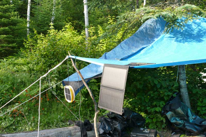 SunJack Solar Charger - Portable Solar Power For Camping, Hiking and More 2 Using the Sunjack Solar Charger in the BWCA