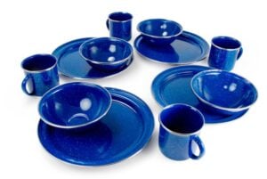 Luxury Camping Gear: 35 Items to Turn Camping into Glamping 8 GSI Enamelware Table Set