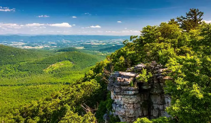 40 of the Best Places To Go Camping In Virginia 28 View of George Washington National Forest