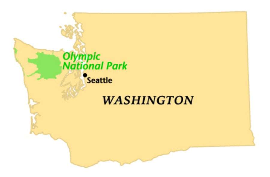 Olympic National Park Boundary - Map Of Olympic National Park