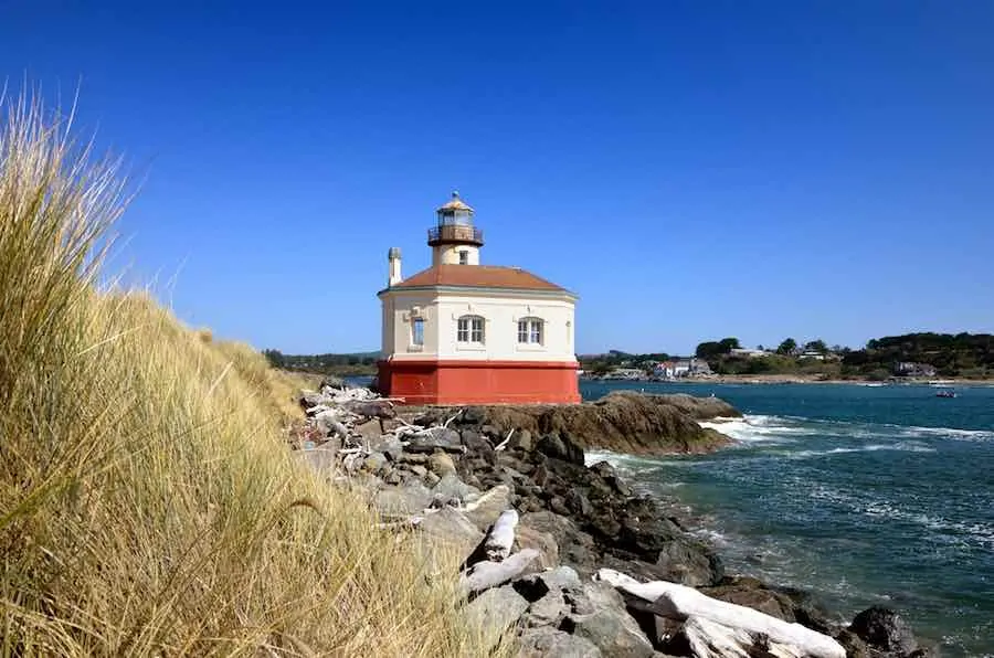 35 of the Best Places to Go Camping in Oregon 33 Coquille River Lighthouse, Bullards Beach State Park, Bandon, Oregon