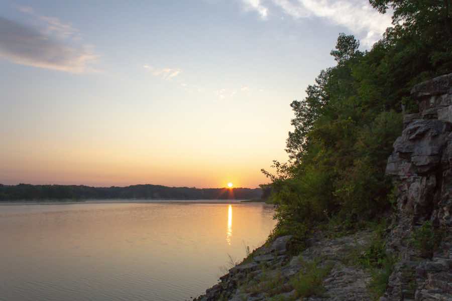 Campeggio a Coralville Lago in Iowa