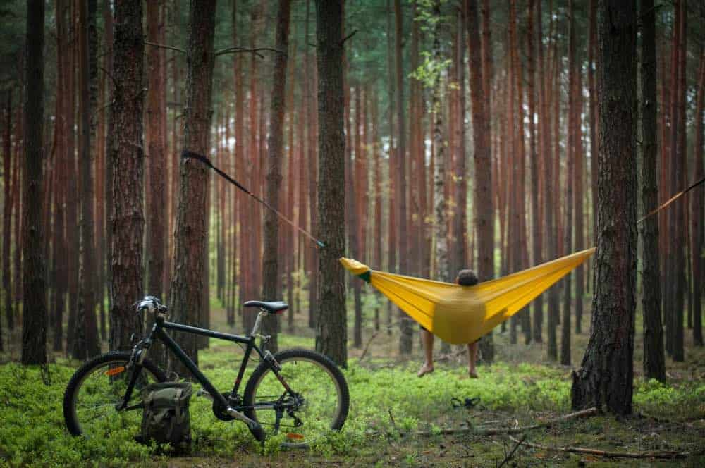 How To Tie A Hammock With Or Without Trees 1 Hanging a Hammock in the Trees