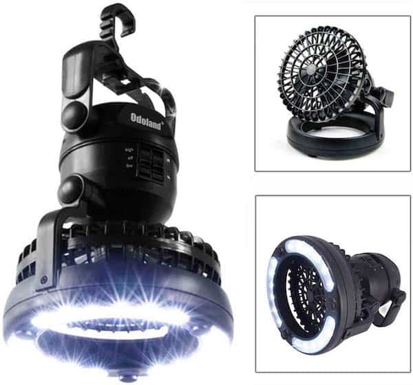 121 of the Best Camping Gifts for Outdoor Lovers in 2021 6 Odoland Tent Light Fan