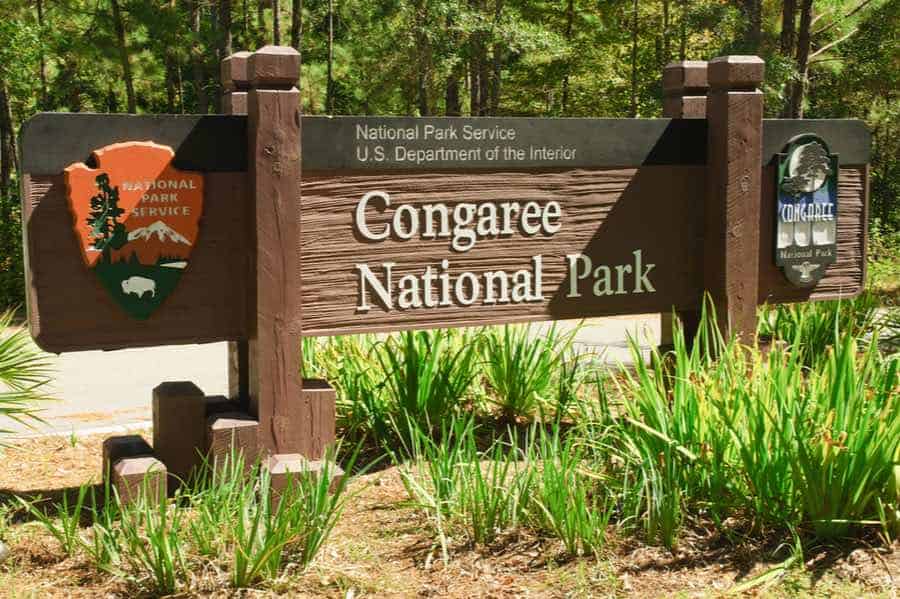 Sign in Congaree National Park