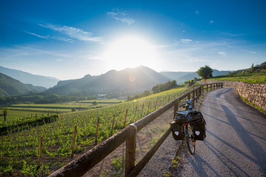 The Ultimate Beginner's Guide to Bike Camping 1 Touring Bicycle with Panniers and Rear Rack