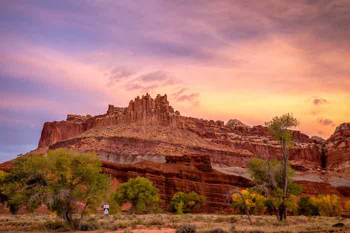Sunset at Capitol Reef National Park