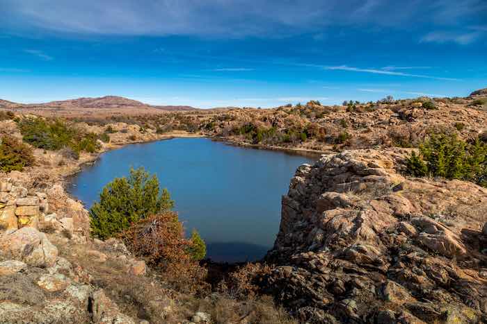 Osage Lake in Wichita Mountains Wildlife Refuge