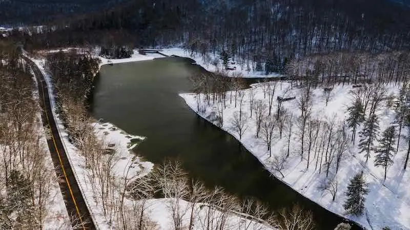 16 Best Places to go Primitive Camping in Ohio 6 Roosevelt Lake in Shawnee State Park, Ohio