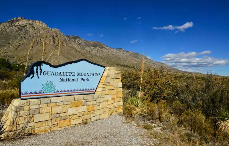 The Complete Guide to Guadalupe Mountains National Park Camping 1 Guadalupe Mountains National Park sign