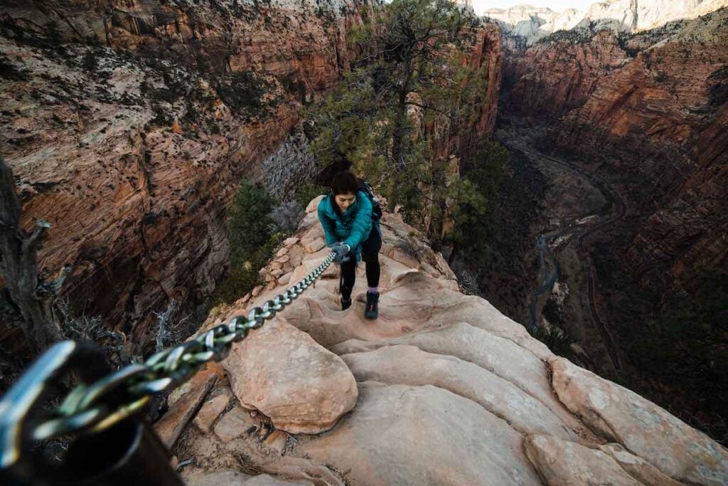 The Complete Zion National Park Camping Guide 7 hiking at Angels Landing trail at Zion National Park