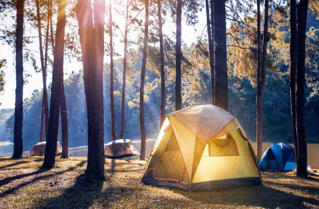 8 Tips for Finding the Perfect Campsite 9 Small tent campsites set up near a river.