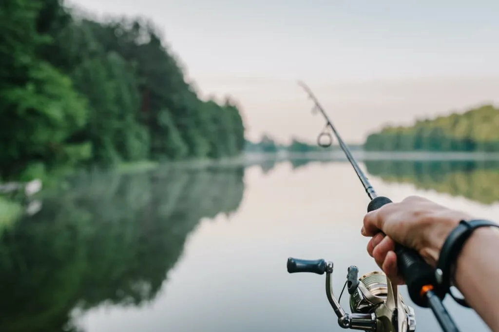 Clear Lake State Park Camping Guide 5 A person fishing at a lake.