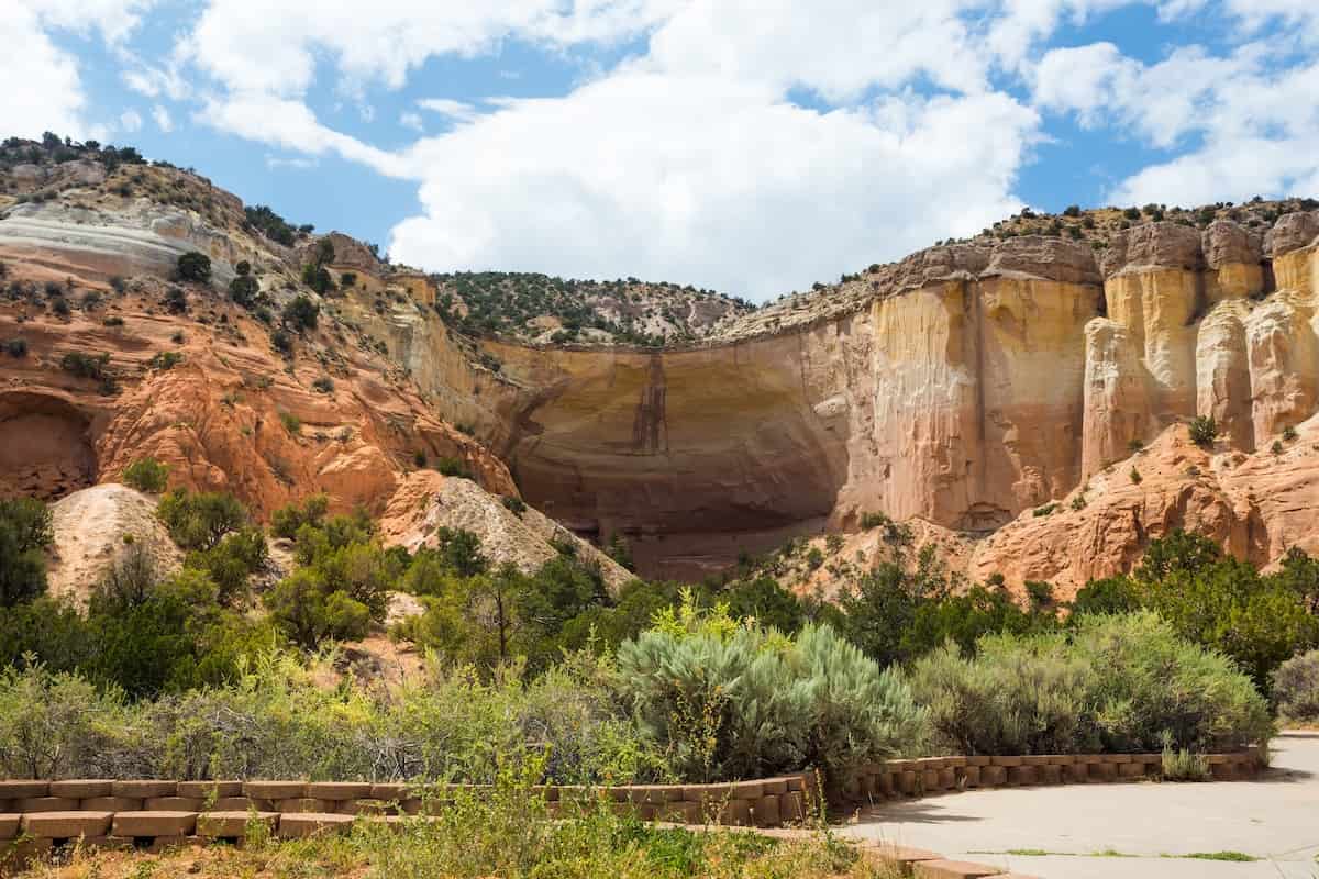 Carson National Forest Camping Guide 4 View of Echo Amphitheater in Carson National Forest in New Mexico.