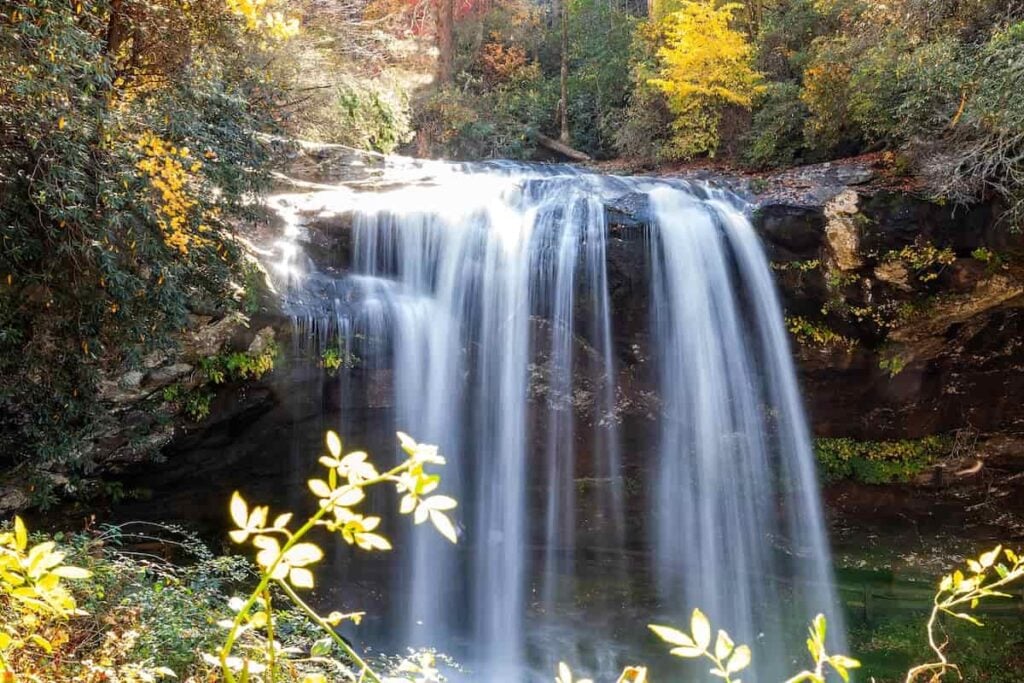 Cullasaja Falls in Nantahala National Forest.