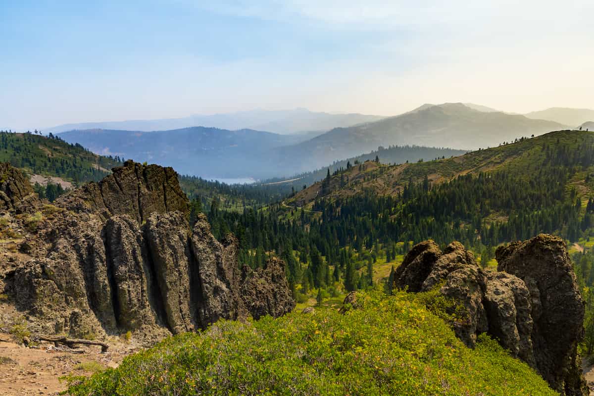 Tahoe National Forest Camping Guide 4 Mountain view in Tahoe National Forest.