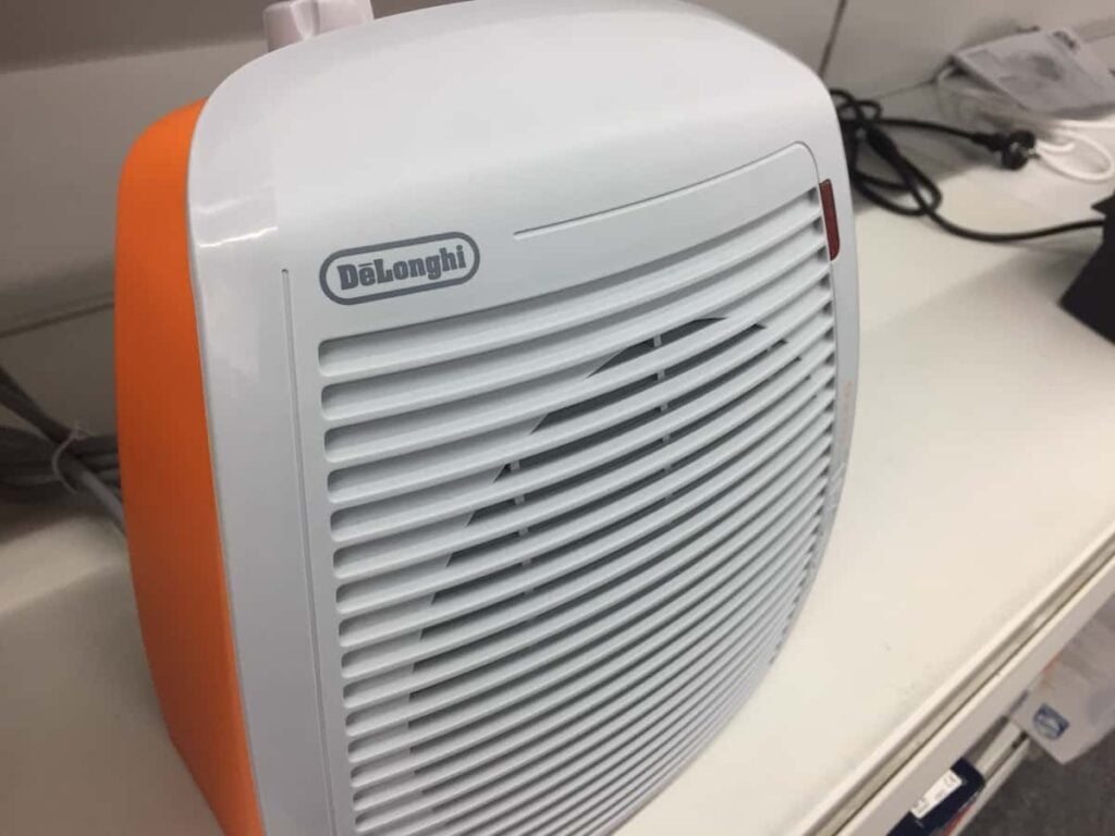 Small portable air conditioner.