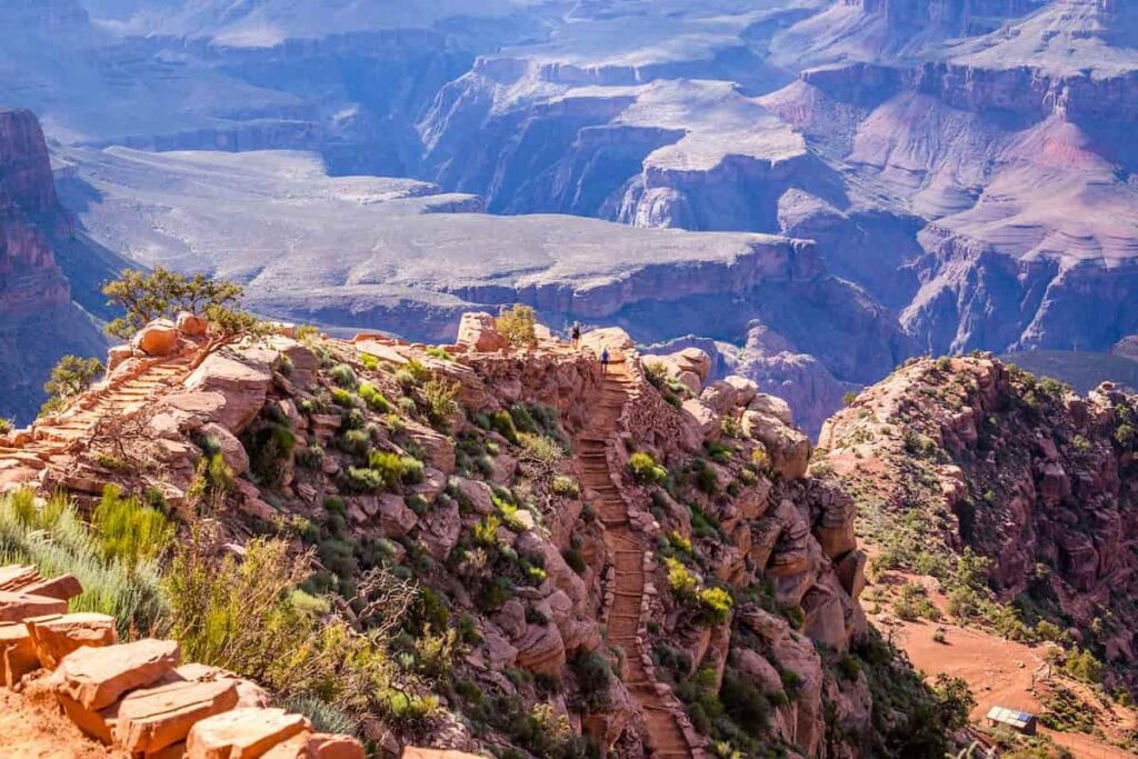 12 Trails for the Best Hiking in Arizona 9 View of the steep Bright Angel Trail.