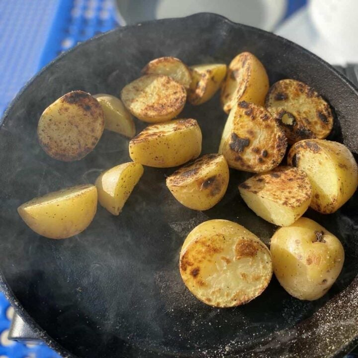 Campstove Campfire Potatoes
