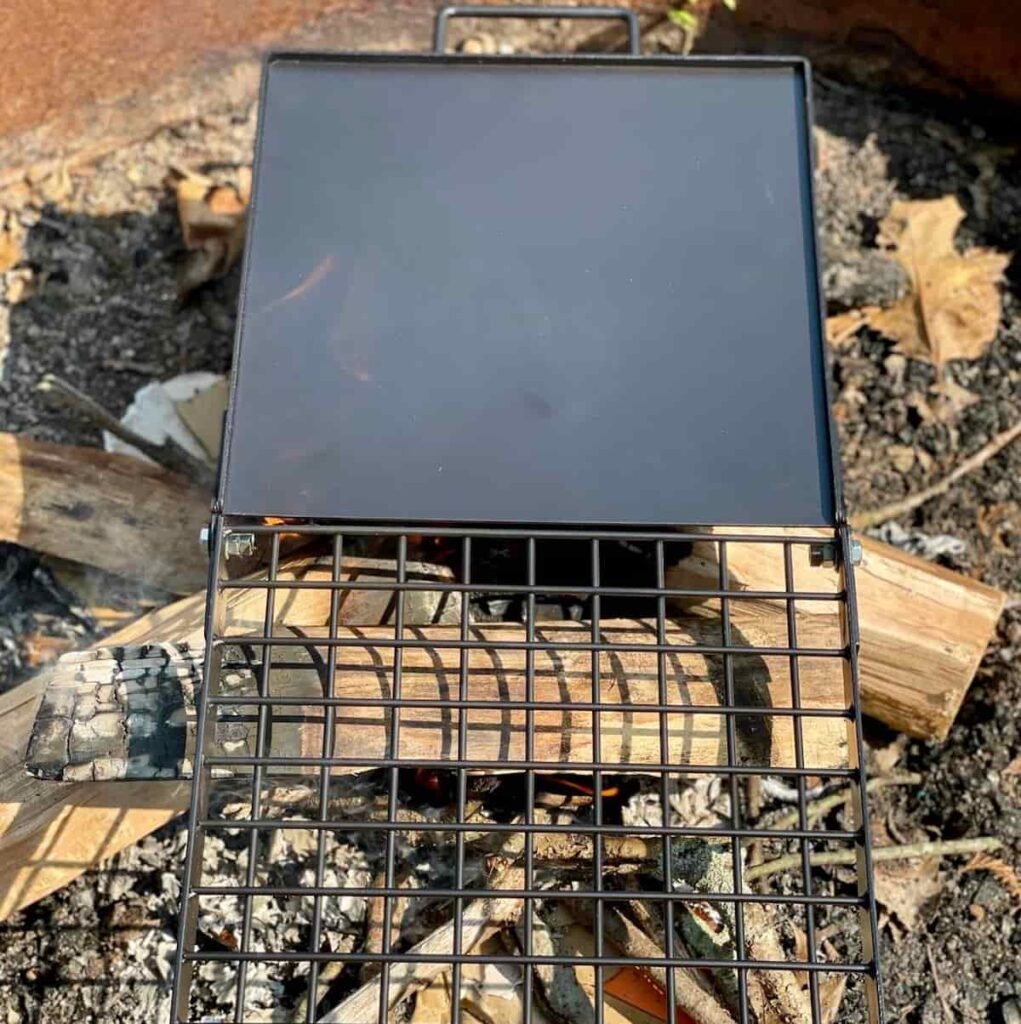 How to Cook Over a Campfire: Campfire Cooking Mastered! 5 A campfire griddle.