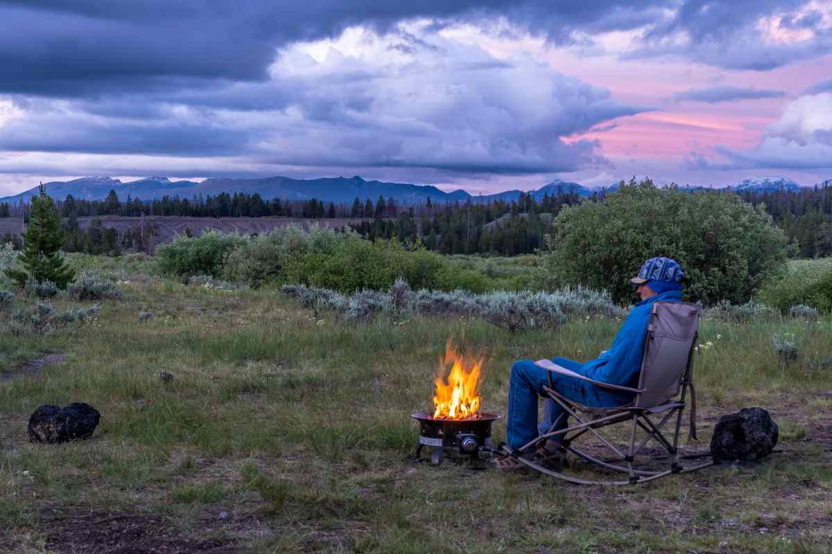 Glider camping best sale chair